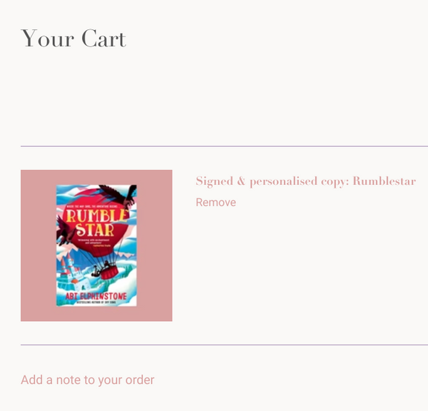 Signed & personalised copy: Goodnight Silver - PRE-ORDER